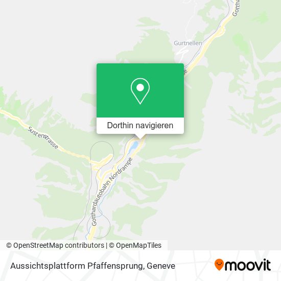 Aussichtsplattform Pfaffensprung Karte