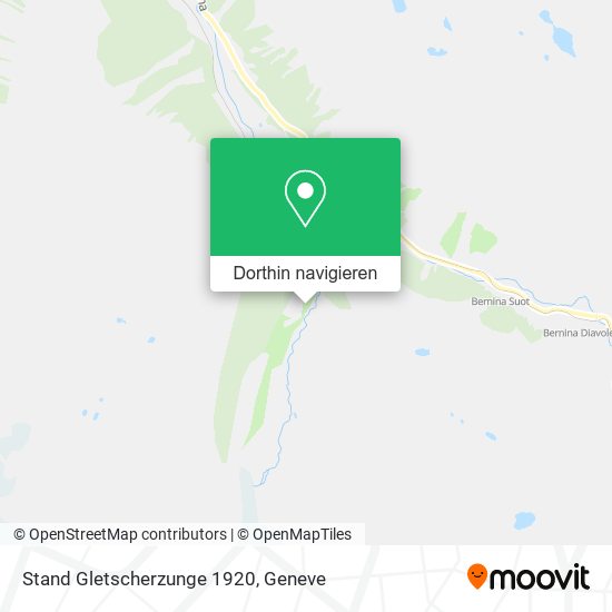 Stand Gletscherzunge 1920 Karte