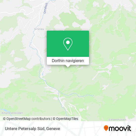 Untere Petersalp Süd Karte