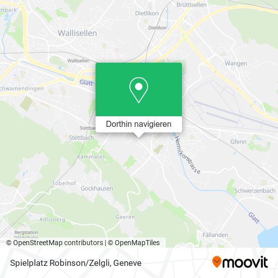 Spielplatz Robinson/Zelgli Karte