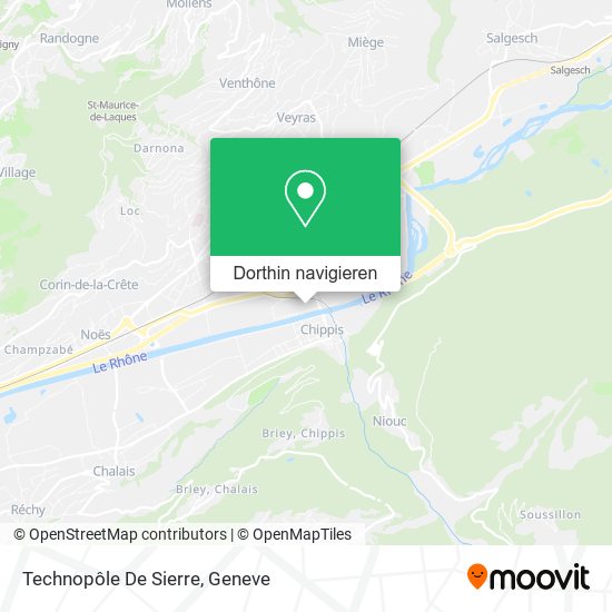Technopôle De Sierre Karte