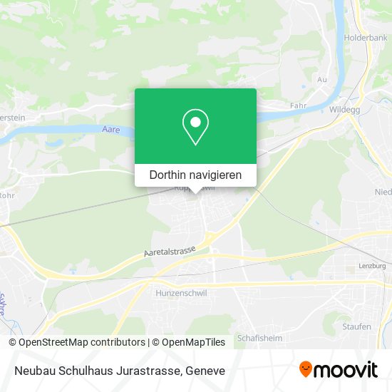 Neubau Schulhaus Jurastrasse Karte