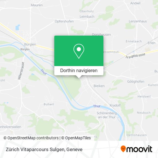Zürich Vitaparcours Sulgen Karte