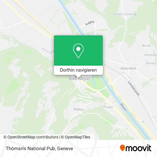 Thömsn's National Pub Karte