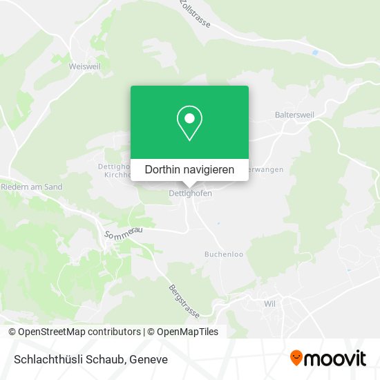Schlachthüsli Schaub Karte
