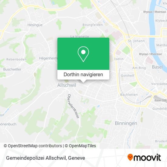 Gemeindepolizei Allschwil Karte