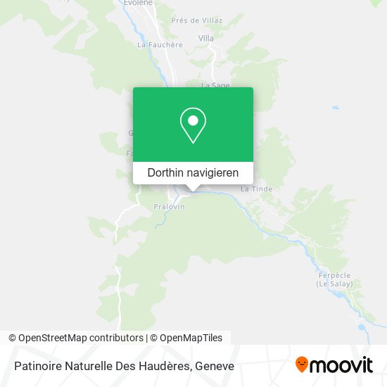 Patinoire Naturelle Des Haudères Karte