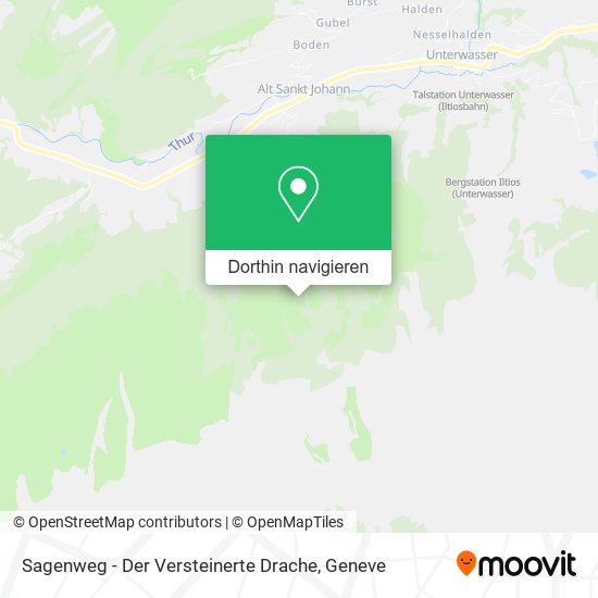 Sagenweg - Der Versteinerte Drache Karte