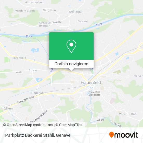 Parkplatz Bäckerei Stähli Karte