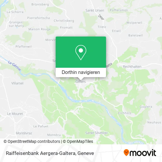 Raiffeisenbank Aergera-Galtera Karte
