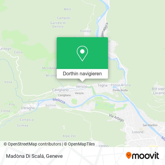 Madòna Di Scalá Karte