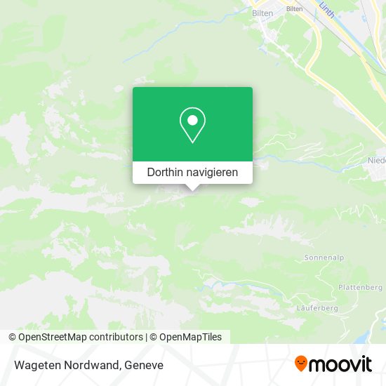 Wageten Nordwand Karte