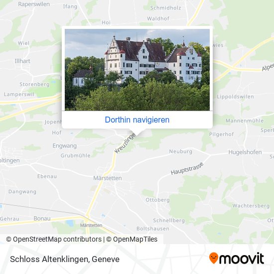 Schloss Altenklingen Karte