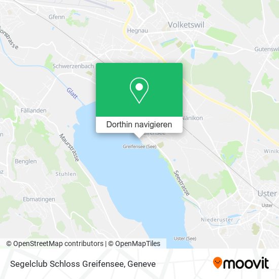 Segelclub Schloss Greifensee Karte