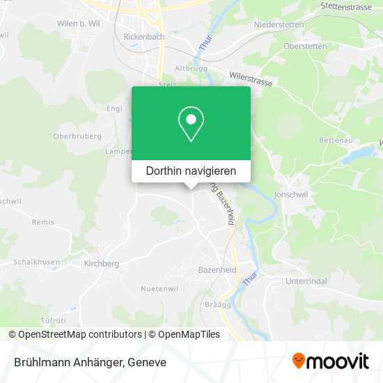 Brühlmann Anhänger Karte