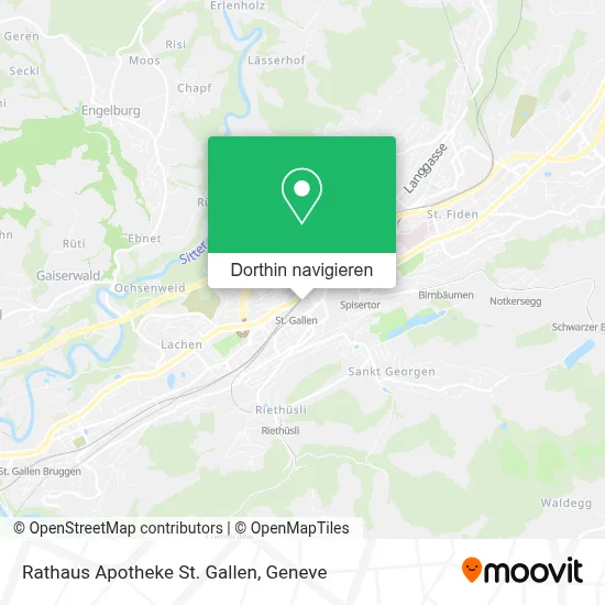 Rathaus Apotheke St. Gallen Karte