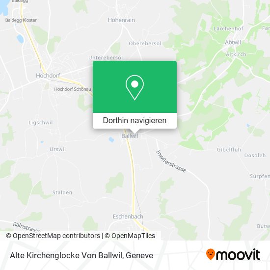 Alte Kirchenglocke Von Ballwil Karte