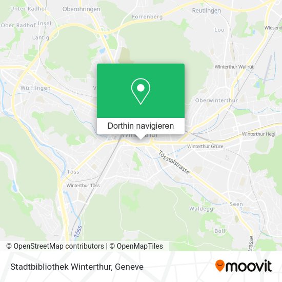 Stadtbibliothek Winterthur Karte