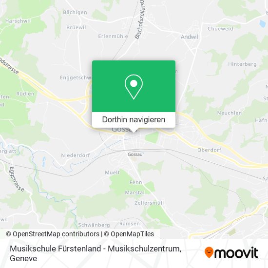 Musikschule Fürstenland - Musikschulzentrum Karte