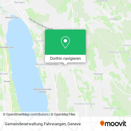 Gemeindeverwaltung Fahrwangen Karte