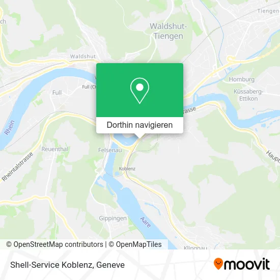 Shell-Service Koblenz Karte