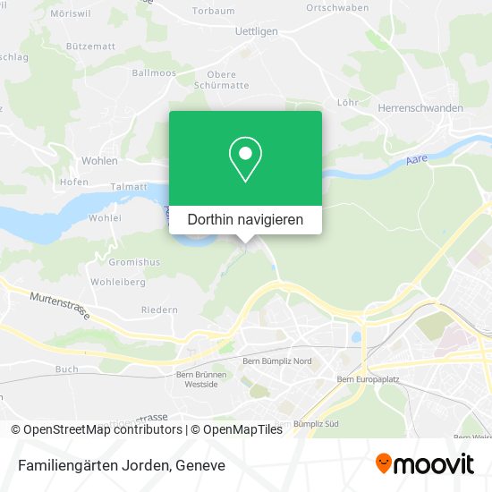 Familiengärten Jorden Karte