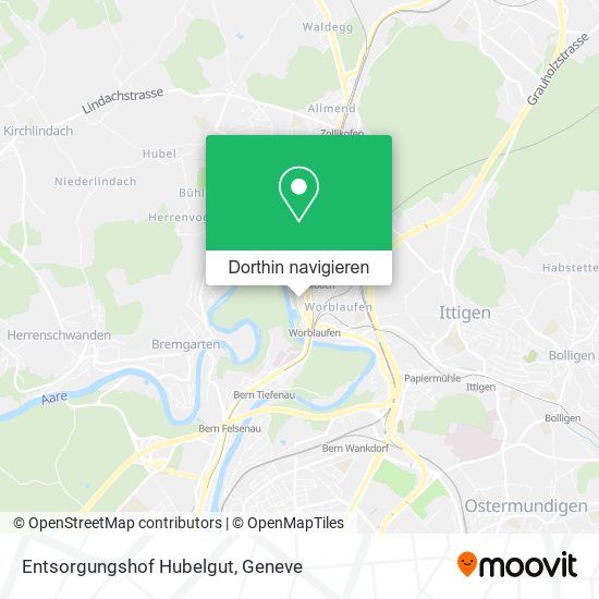Entsorgungshof Hubelgut Karte