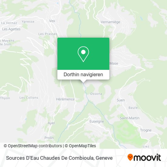 Sources D'Eau Chaudes De Combioula Karte