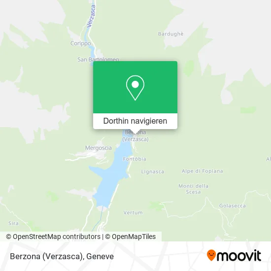 Berzona (Verzasca) Karte