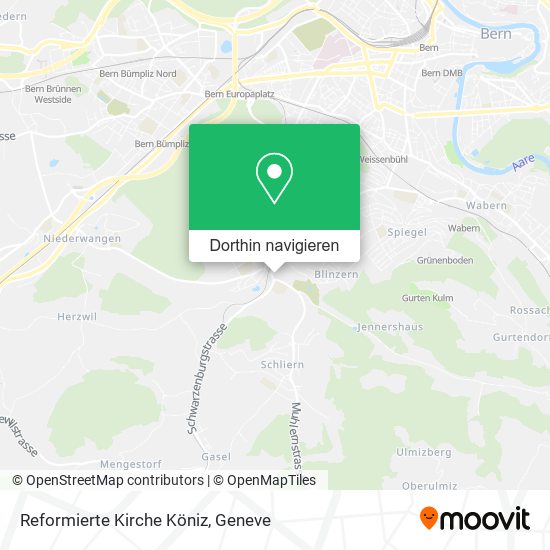Reformierte Kirche Köniz Karte