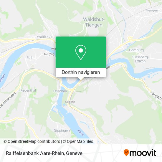 Raiffeisenbank Aare-Rhein Karte