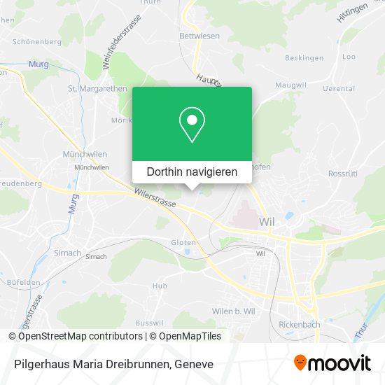 Pilgerhaus Maria Dreibrunnen Karte