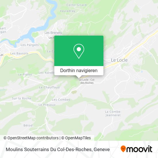Moulins Souterrains Du Col-Des-Roches Karte