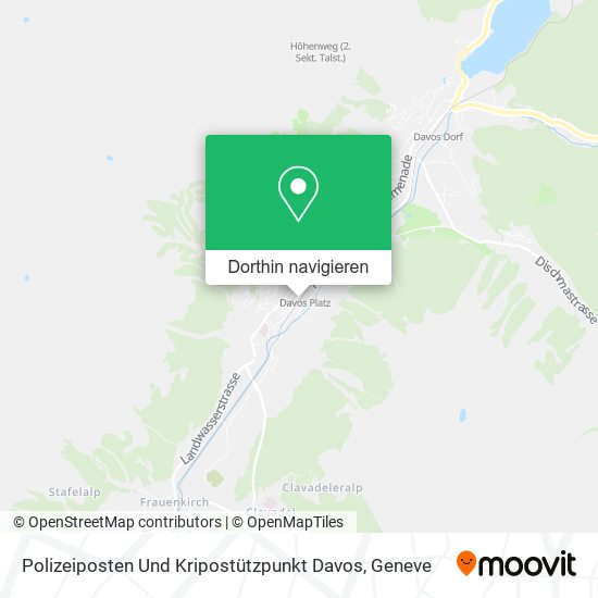 Polizeiposten Und Kripostützpunkt Davos Karte
