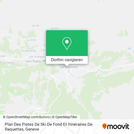 Plan Des Pistes De Ski De Fond Et Itinéraires De Raquettes Karte