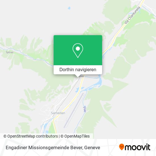 Engadiner Missionsgemeinde Bever Karte