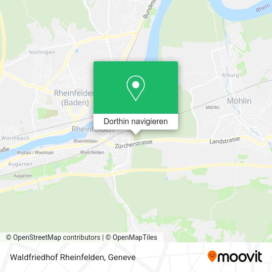 Waldfriedhof Rheinfelden Karte