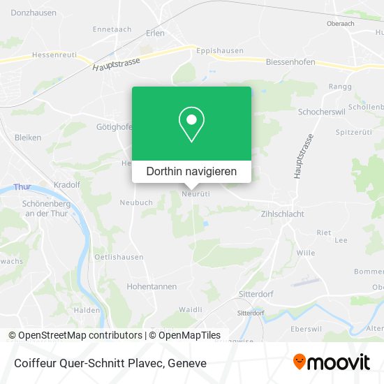 Coiffeur Quer-Schnitt Plavec Karte