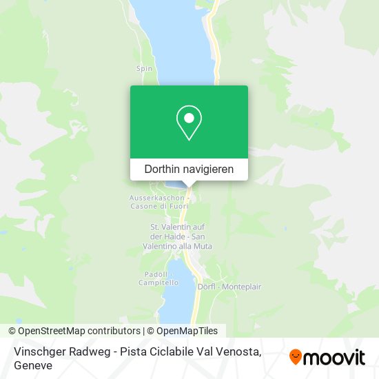 Vinschger Radweg - Pista Ciclabile Val Venosta Karte