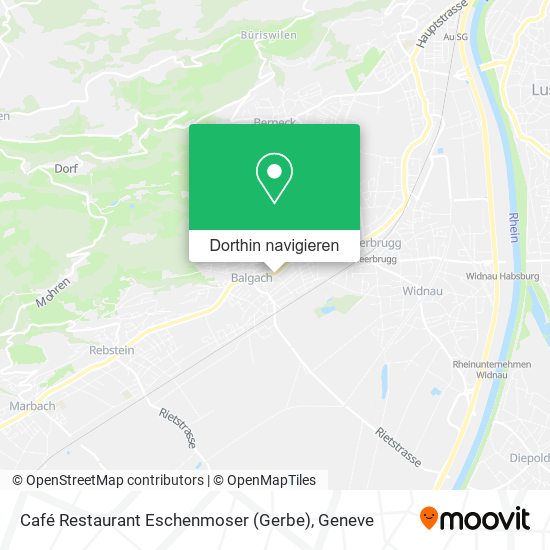 Café Restaurant Eschenmoser (Gerbe) Karte