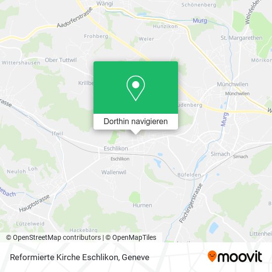 Reformierte Kirche Eschlikon Karte