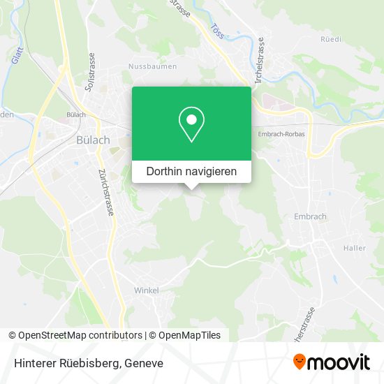 Hinterer Rüebisberg Karte