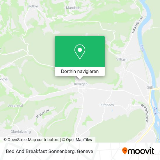 Bed And Breakfast Sonnenberg Karte