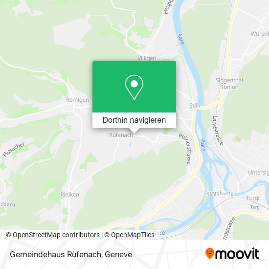 Gemeindehaus Rüfenach Karte