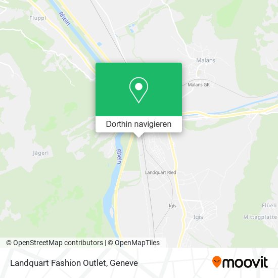 Landquart Fashion Outlet Karte