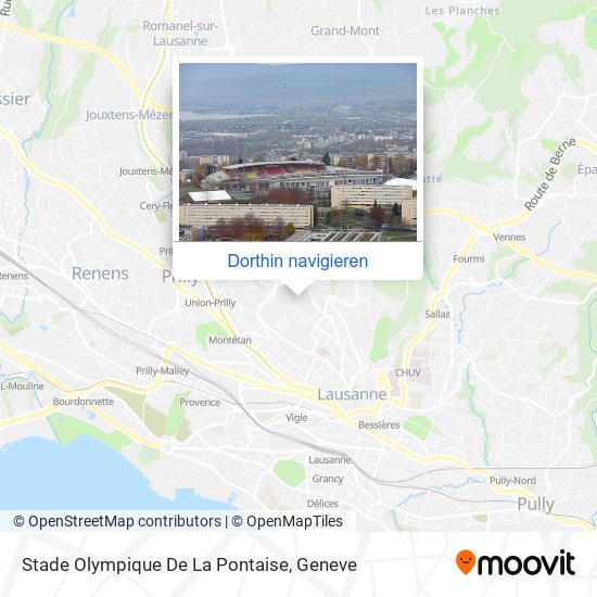 Stade Olympique De La Pontaise Karte