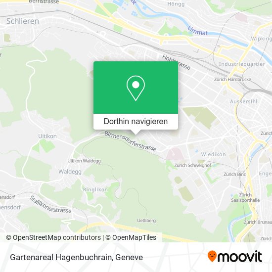 Gartenareal Hagenbuchrain Karte