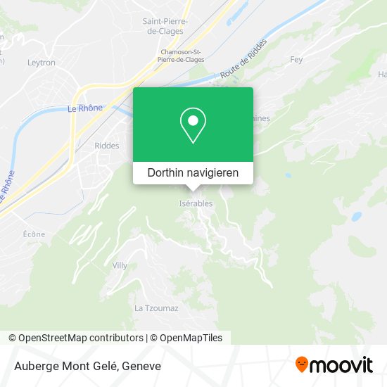 Auberge Mont Gelé Karte