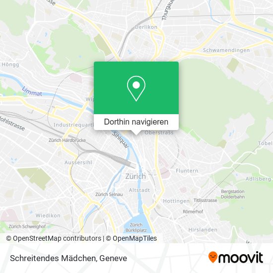 Schreitendes Mädchen Karte