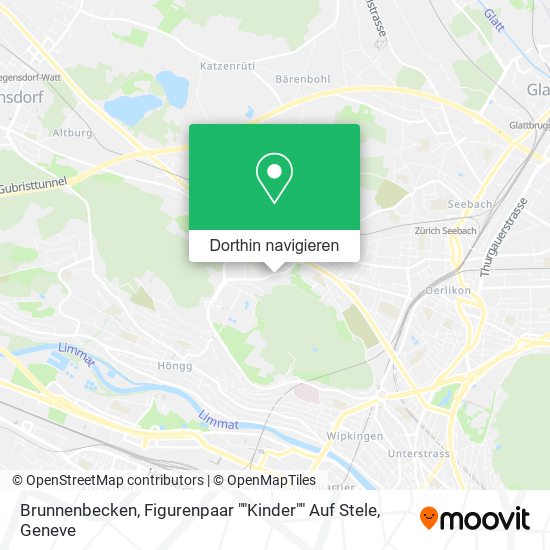 Brunnenbecken, Figurenpaar ""Kinder"" Auf Stele Karte